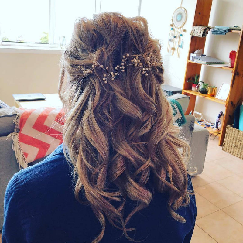 Bridal boho hair style in Sydney