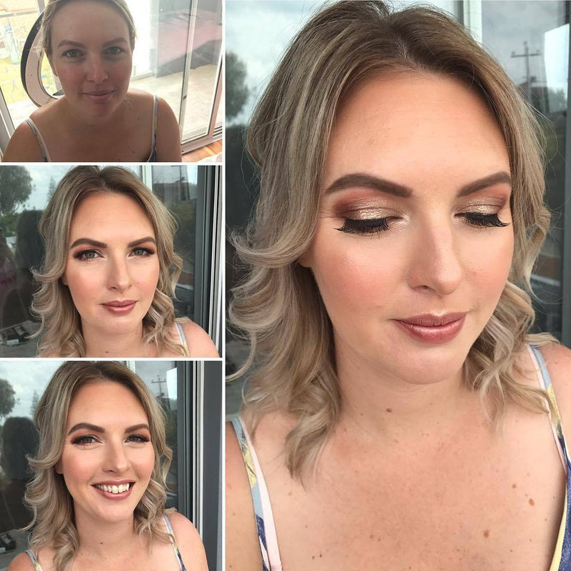 Glam makeup and hair in Perth